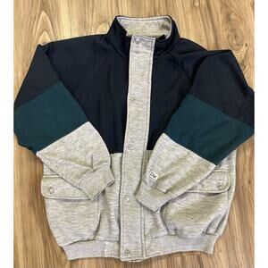 Vintage Christian Dior Monsieur Men’s Button Up Pullover Sweatshirt Size Large